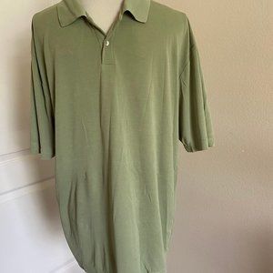 Men's short-sleeved plain stretch cotton polo shirt